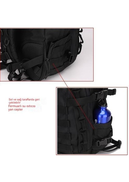 Su Geçirmez Açık Sırt Çantası Askeri Fan Taktik Sırt Çantası (Yurt Dışından) modelleri
