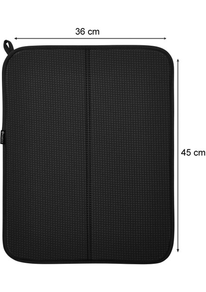 Tekno Trust Siyah Bulaşık Kurutma Örtüsü Siyah Renk Nanofiber Bulaşık Matı Ultra Emici Bulaşık Örtüsü fırsatları