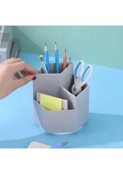 Büyük Kapasiteli Öğrenci Kırtasiye Kalem Tutucu, Yaratıcı 360 Derek Dönen Saklama Kutusu, Plastik Eğik Takma Kırtasiye Depolama Kalemi Kutusu (Yurt Dışından) fiyatları