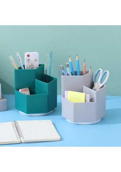Büyük Kapasiteli Öğrenci Kırtasiye Kalem Tutucu, Yaratıcı 360 Derek Dönen Saklama Kutusu, Plastik Eğik Takma Kırtasiye Depolama Kalemi Kutusu (Yurt Dışından) fırsatları