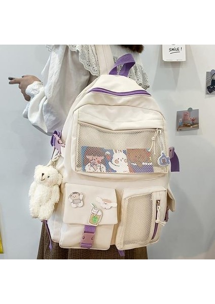 Lise Sırt Çantası Su Geçirmez Üniversite Öğrencisi Seyahat Laptop Çantası (Yurt Dışından) fiyatları