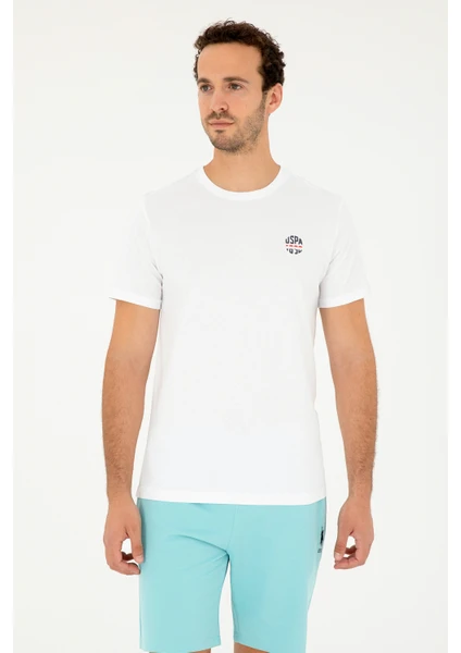 U.S. Polo Assn. Erkek Beyaz Tişört 50294329-VR013