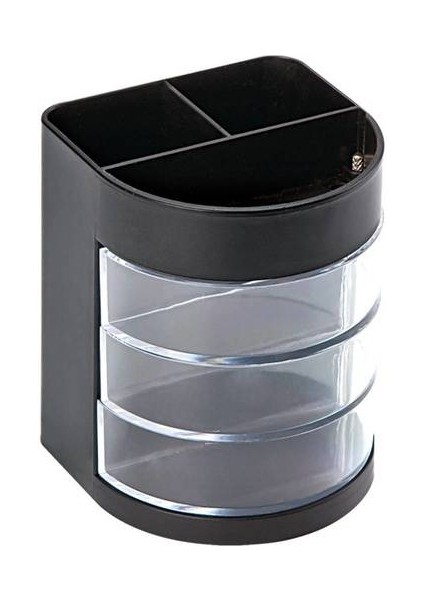 Çok Işlevli Kalem Tutucu, Plastik Yaratıcı Masaüstü Saklama Kutusu, Çok Kategorili Şeffaf Kalem Kovası (Yurt Dışından)