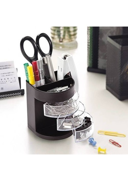 Çok Işlevli Kalem Tutucu, Plastik Yaratıcı Masaüstü Saklama Kutusu, Çok Kategorili Şeffaf Kalem Kovası (Yurt Dışından) fırsatları