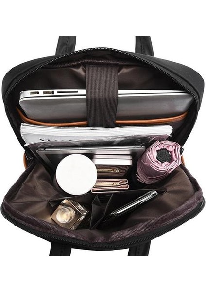 Bayan Basit Büyük Kapasiteli Sırt Çantası Siyah (Yurt Dışından) modelleri