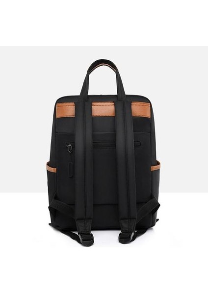 Bayan Basit Büyük Kapasiteli Sırt Çantası Siyah (Yurt Dışından) fırsatları
