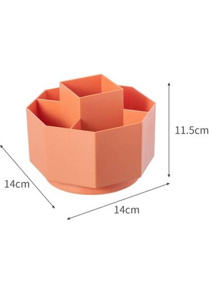 Masaüstü Kırtasiye Dönen Kalem Tutucu, Öğrenci Çoklu Kalem Kutusu Saklama Kutusu, Ofis Kozmetik Sunribat Saklama Kutusu (Yurt Dışından) fırsatları