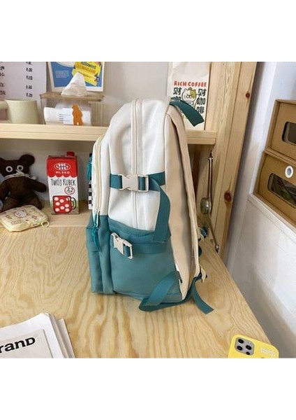 2pcs Japonya ve Güney Kore Yükü Düşürücü Anti-Püskürtme Okul Çantası, Kadın Ortaokul Öğrencisi Lise Öğrencisi Öğrenci Sırt Çantası Büyük Kapasiteli Sırt Çantası (Yurt Dışından) indirimleri