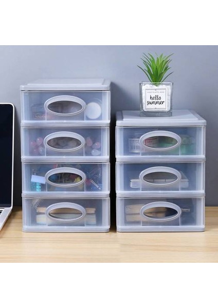 Çekmece Masaüstü Ofis Saklama Kutusu, Öğrenci Masa Kırtasiye Rafı, Çok Katmanlı Şeffaf Depolama Kabini (Yurt Dışından) modelleri
