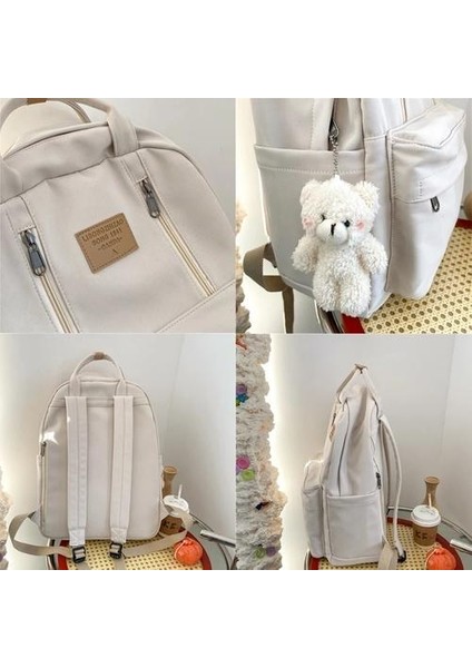 Çok Işlevli Çift Fermuarlı Okul Sırt Çantası - Siyah (Yurt Dışından) fırsatları