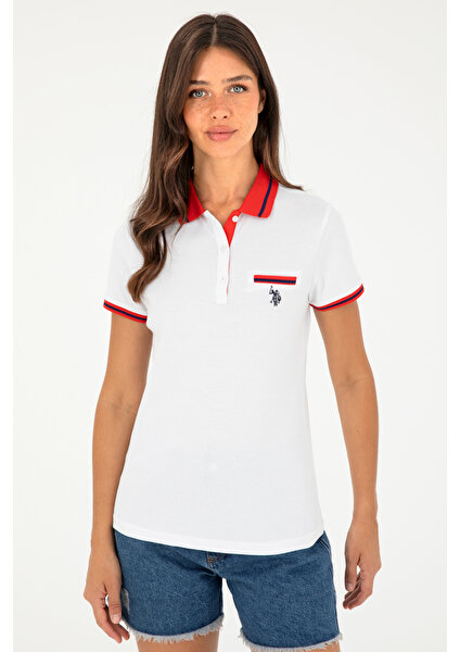 U.S. Polo Assn. Kadın Beyaz Tişört 50285842-VR013