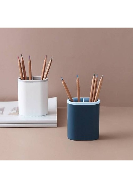 Ofis Kalem Tutucu Kalem Tutucu, Makyaj Masaüstü Depolama Rafı, Çok Fonksiyonlu Basit Depolama Kalemi Kılıfı (Yurt Dışından) fiyatları