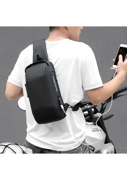 Su Geçirmez Erkek Sırt Çantası - Siyah (Yurt Dışından) fiyatları