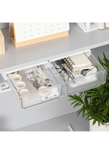 Desk Çekmecesi Masaüstü Saklama Kutusu, Ofis Iyi Şeyler Görünmez Masa Rafı, Kırtasiye Küçük Asılı Gizli Çekmece (Yurt Dışından) modelleri