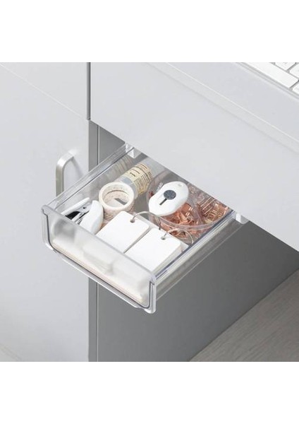 Desk Çekmecesi Masaüstü Saklama Kutusu, Ofis Iyi Şeyler Görünmez Masa Rafı, Kırtasiye Küçük Asılı Gizli Çekmece (Yurt Dışından) indirimleri