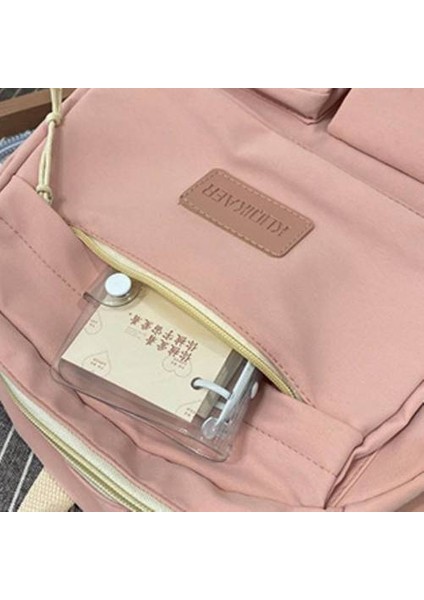 Moda Basit Sırt Çantası, Kore Versiyonu Çok Cepli Seyahat Sırt Çantası, Ortaokul Öğrencileri Için Büyük Kapasiteli Iyileştirici Okul Çantası (Yurt Dışından) fırsatları