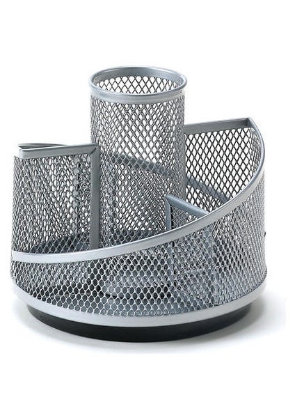 Basit Metal Dönen Depolama Kalemi Tutucusu, Yaratıcı Ferforje Kalem Kovası, Ofis Masası Çok Fonksiyonlu Büyük Kapasiteli Depolama Kepçesi (Yurt Dışından)