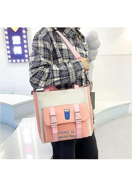 Öğrenci Sırt Çantası 5 Adet/takım Pembe (Yurt Dışından)