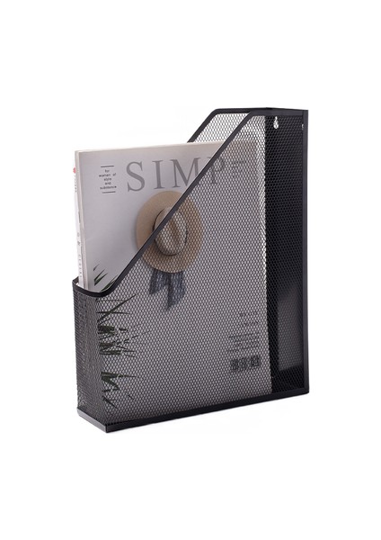 Metal Tek Depolama Kitabı Standı, Yaratıcı Öğrenci Bilgi Raf Kitabı Standı, Basit ve Taze Içi Içi Boş Dosya Rafı (Yurt Dışından)