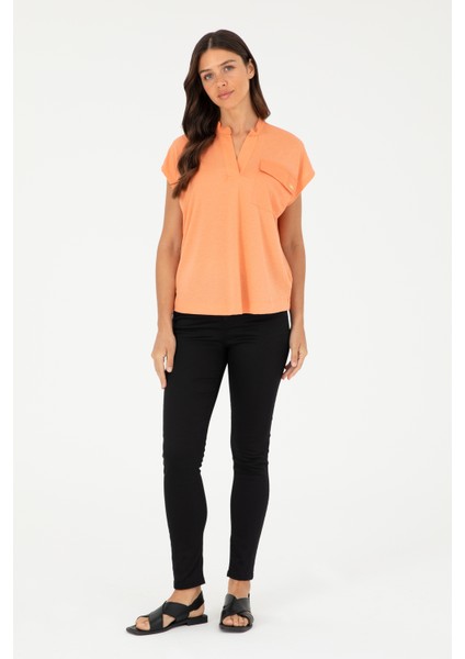 Kadın Siyah Pantolon (Kanvas-Chino) 50281692-VR046