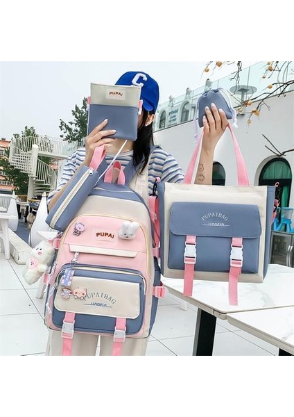 Hafif Yeni Oxford Kumaş Ilköğretim Okulu 5 Parça Okul Çantası (Yurt Dışından) fiyatları