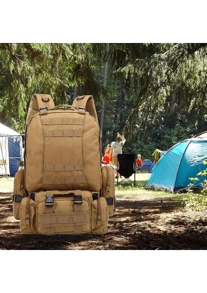 1x Kamuflaj Daypack Dizüstü Bilgisayar Taktik Sırt Çantası Bookbag Bisiklete Binme Haki (Yurt Dışından) modelleri