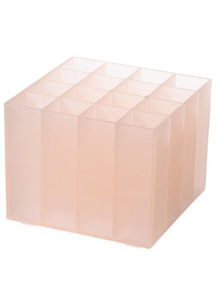 Sevimli Dıy 16 Saray Kalem Tutucu, Buzlu Plastik Çok Functurm Masaüstü Saklama Kutusu, Makyaj Kaş Kalemi Tutucu (Yurt Dışından)