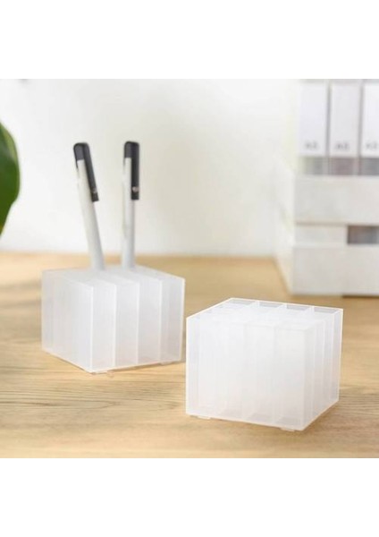 Sevimli Dıy 16 Saray Kalem Tutucu, Buzlu Plastik Çok Functurm Masaüstü Saklama Kutusu, Makyaj Kaş Kalemi Tutucu (Yurt Dışından) fiyatları