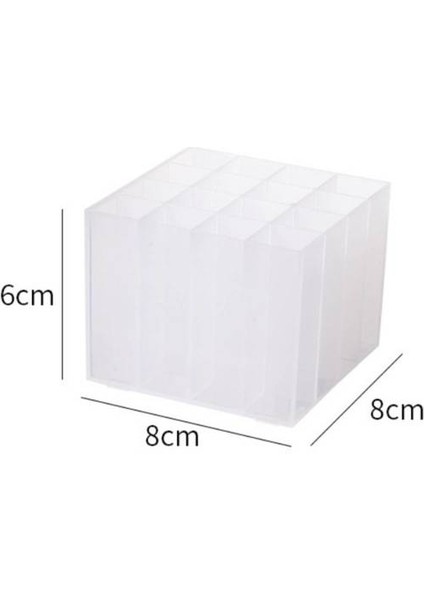 Sevimli Dıy 16 Saray Kalem Tutucu, Buzlu Plastik Çok Functurm Masaüstü Saklama Kutusu, Makyaj Kaş Kalemi Tutucu (Yurt Dışından) fırsatları