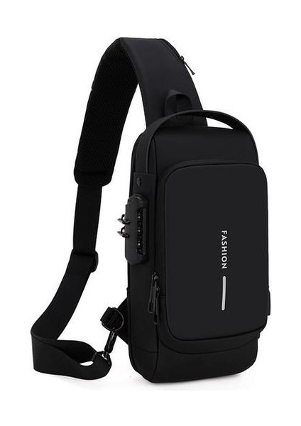 Erkek Su Geçirmez Code Chest Çantası Gri Kahverengi (Yurt Dışından)