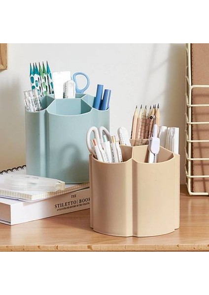 Ofis Döndürülebilir Kalem Tutucu, Masaüstü Kırtasiye Saklama Kutusu Kalem Tutucu, Kız ve Kızlar Için Yaratıcı Kalem Tutucu Kovası (Yurt Dışından) fiyatları