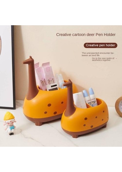 Yaratıcı Çizgi Film Çocuk Kalemi Tutucu, Çok Fonksiyonlu Sevimli Kırtasiye Kalemi Tutucu, Ofis Masaüstü Plastik Saklama Kutusu (Yurt Dışından) modelleri