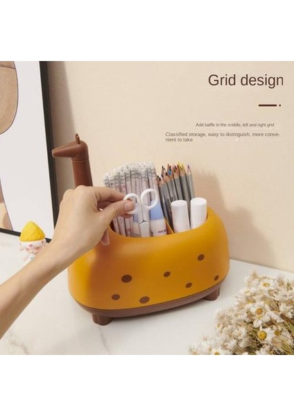 Yaratıcı Çizgi Film Çocuk Kalemi Tutucu, Çok Fonksiyonlu Sevimli Kırtasiye Kalemi Tutucu, Ofis Masaüstü Plastik Saklama Kutusu (Yurt Dışından) fırsatları