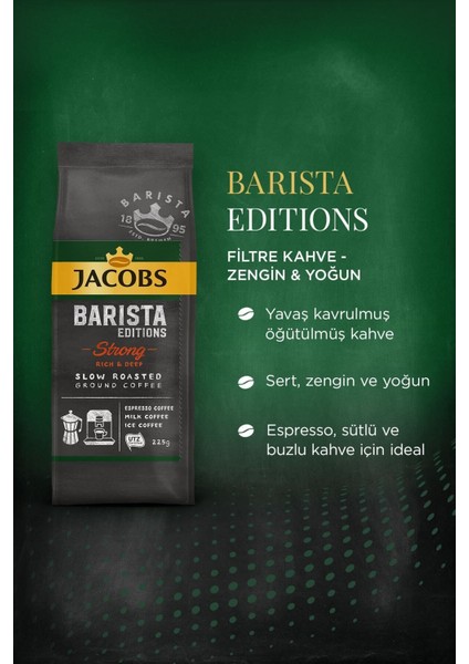 Barista Editions Filtre Kahve Strong 225 gr - Zengin ve Yoğun Aroma