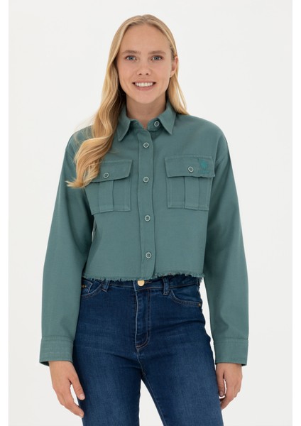 Kadın Mint Gömlek Desenli 50271427-VR090 modelleri