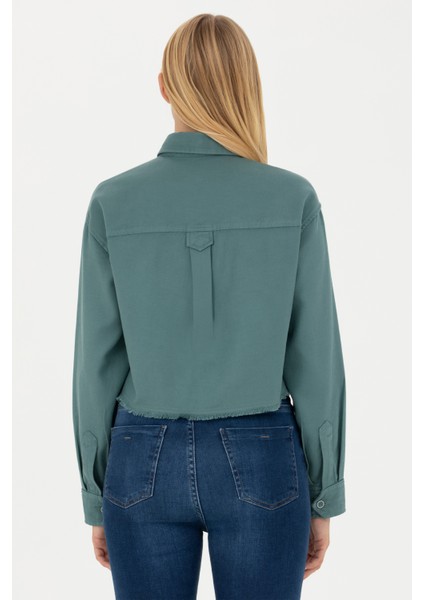 Kadın Mint Gömlek Desenli 50271427-VR090 indirimleri