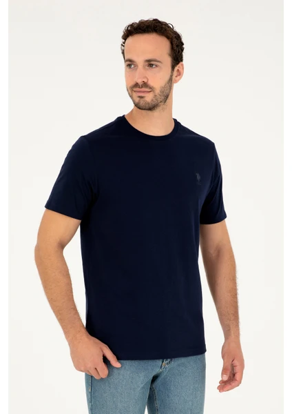 U.S. Polo Assn. Erkek Lacivert Basic T-Shirt 50294224-VR033