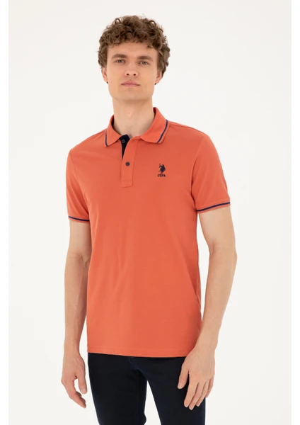 U.S. Polo Assn. 50284631-Vr042 Erkek Pudra Basic T-Shirt