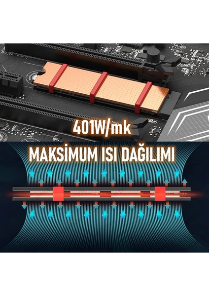 Copper2 Dizüstü Masaüstü M.2 NVMe M.2 SATA SSD Soğutucu Heatsink