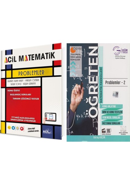 Problemler ve Gür Yayınları Problemler 2 Seti 2 Kitap