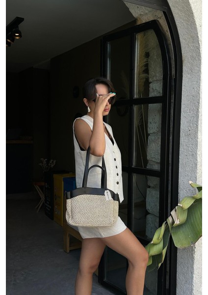 Alenos Hasır Garnili Yavrulu Kadın Omuz Çantası BP-4814O modelleri