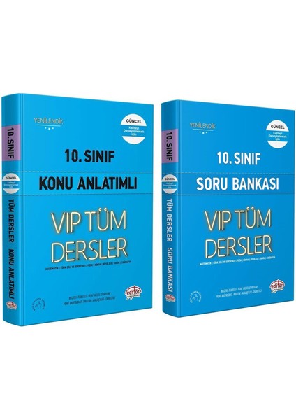 10. Sınıf Tüm Dersler Konu Anlatımı ve Soru Bankası Seti 2 Kitap