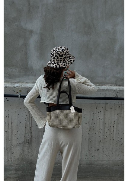 Alenos Hasır Garnili Yavrulu Kadın Omuz Çantası BP-4814O modelleri