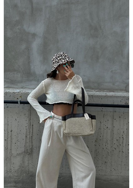 Alenos Hasır Garnili Yavrulu Kadın Omuz Çantası BP-4814O fırsatları