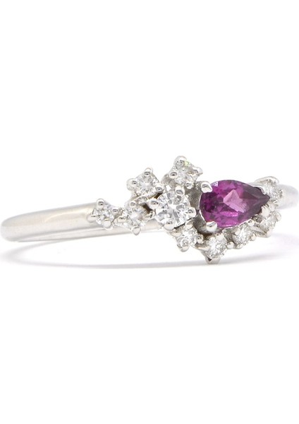 Damla Garnet Pırlantalı Yüzük fiyatları