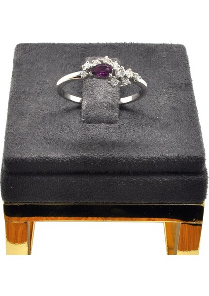 Damla Garnet Pırlantalı Yüzük modelleri