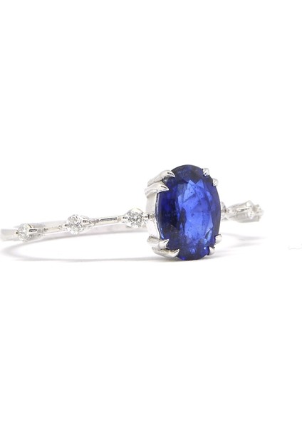 Oval Safir Pırlantalı Yüzük fiyatları