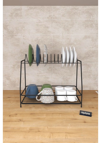 Tekno Trust 25 X 30 Cm Metal Kahve Köşesi Pratik Bulaşıklık Tezgah Üstü Bulaşık Kurutma Fincan Kupa Düzenleyici fiyatları