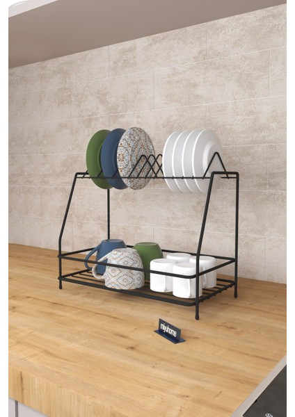 Tekno Trust 25 X 30 Cm Metal Kahve Köşesi Pratik Bulaşıklık Tezgah Üstü Bulaşık Kurutma Fincan Kupa Düzenleyici modelleri