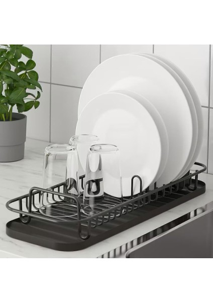 Tekno Trust Gri Lıllhavet Çok Fonksiyonlu Bulaşıklık Antrasit Paslanmaz Çelik 25 X 30 Cm